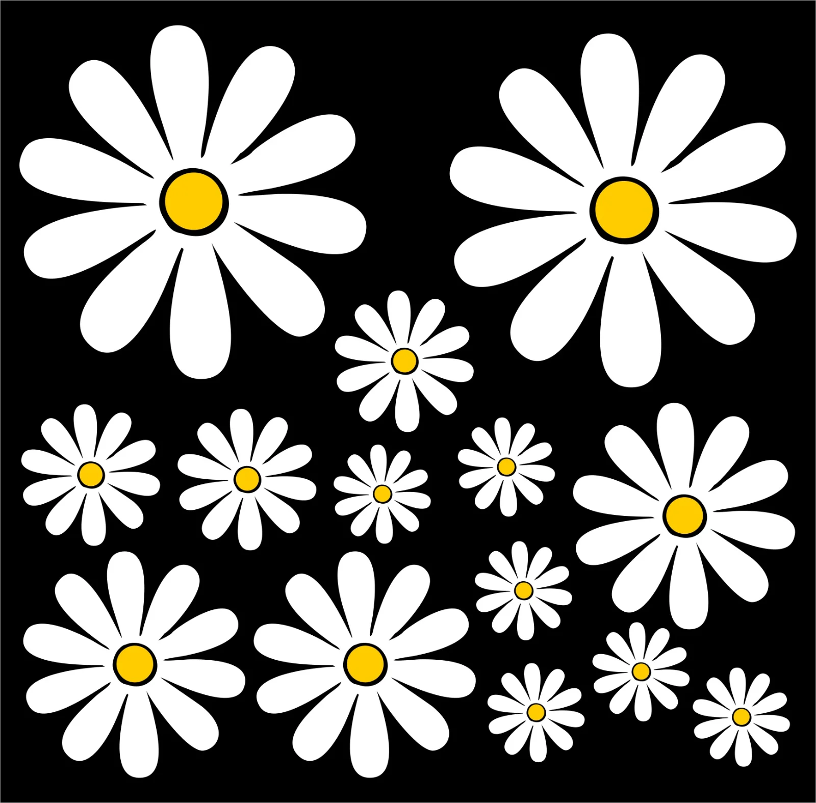 Car Accessories Ebay - 15cm Daisy Exterior Cute, PVC Custom