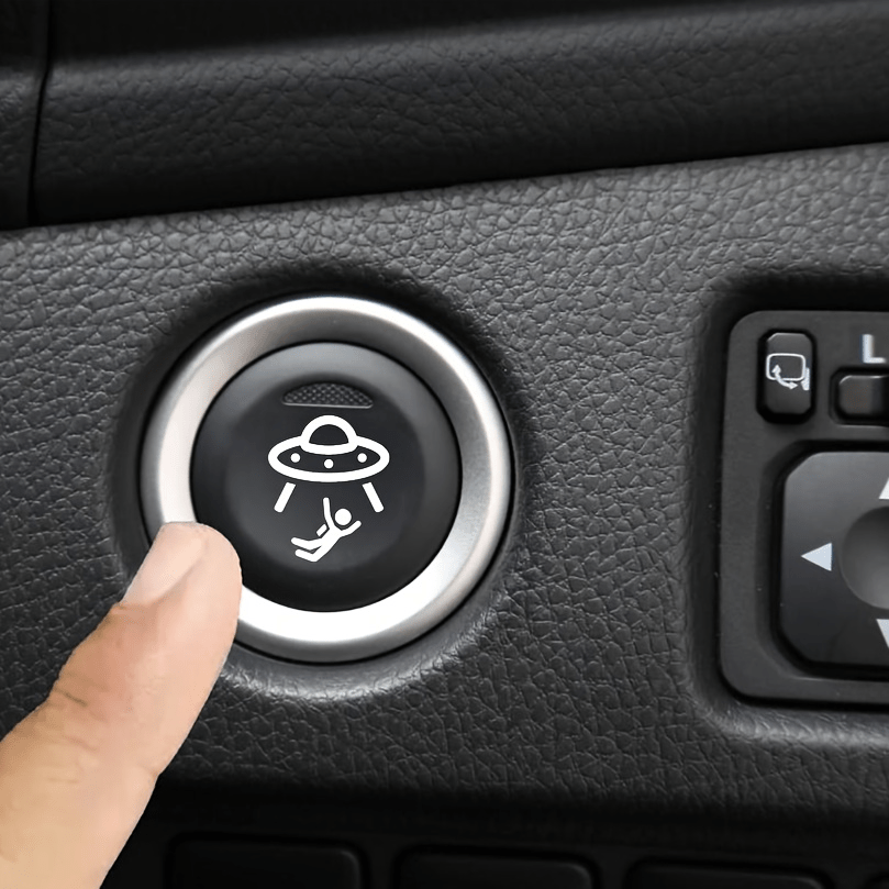 Car Accessories Ebay - Universal 2Pcs UFO Blank Button Stickers
