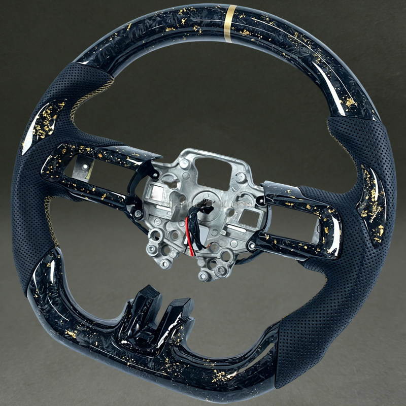 Gold New Forged Carbon Fiber S - Car Accessories For Steering Wheel review and price