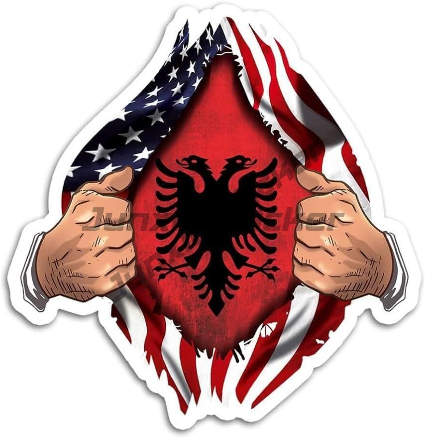 Albanian Flag Map Eagle Car St - Car Accessories Lebanon review and price