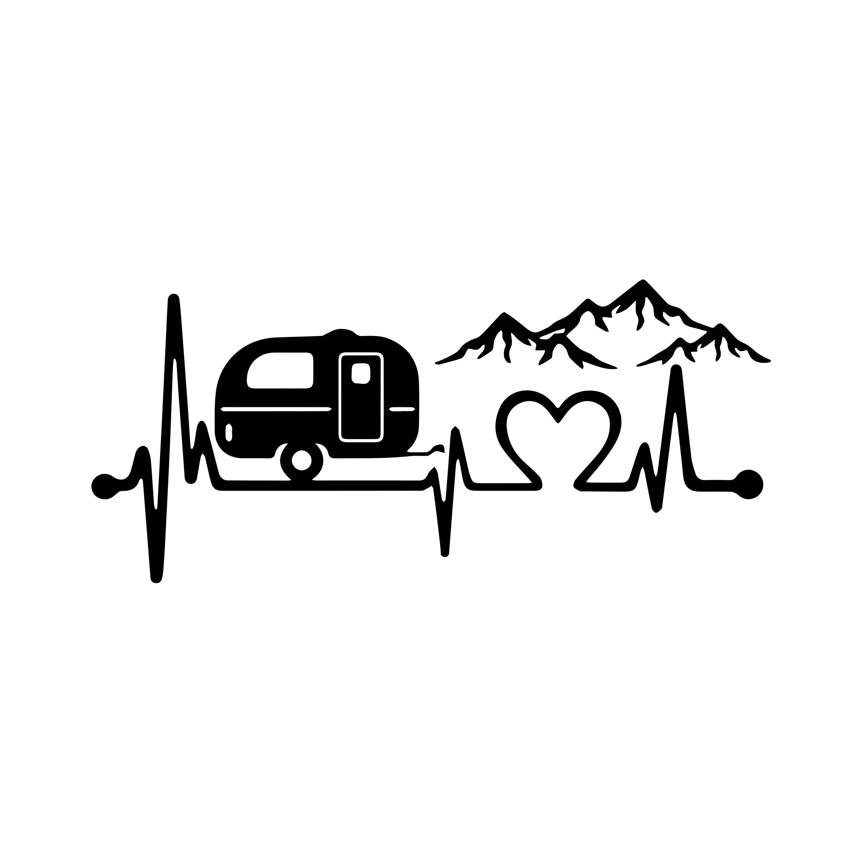 Caravan Love Heartbeat Mountai - Car Accessories Lebanon review and price