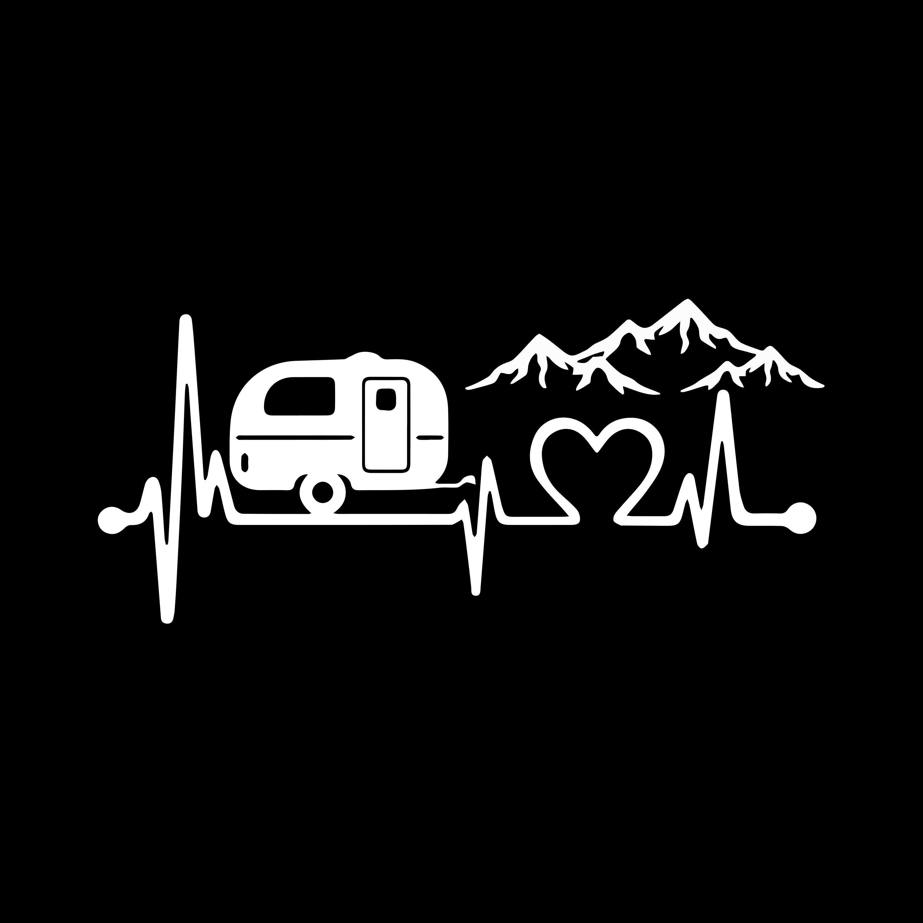 Caravan Love Heartbeat Mountai - Car Accessories Lebanon review and price
