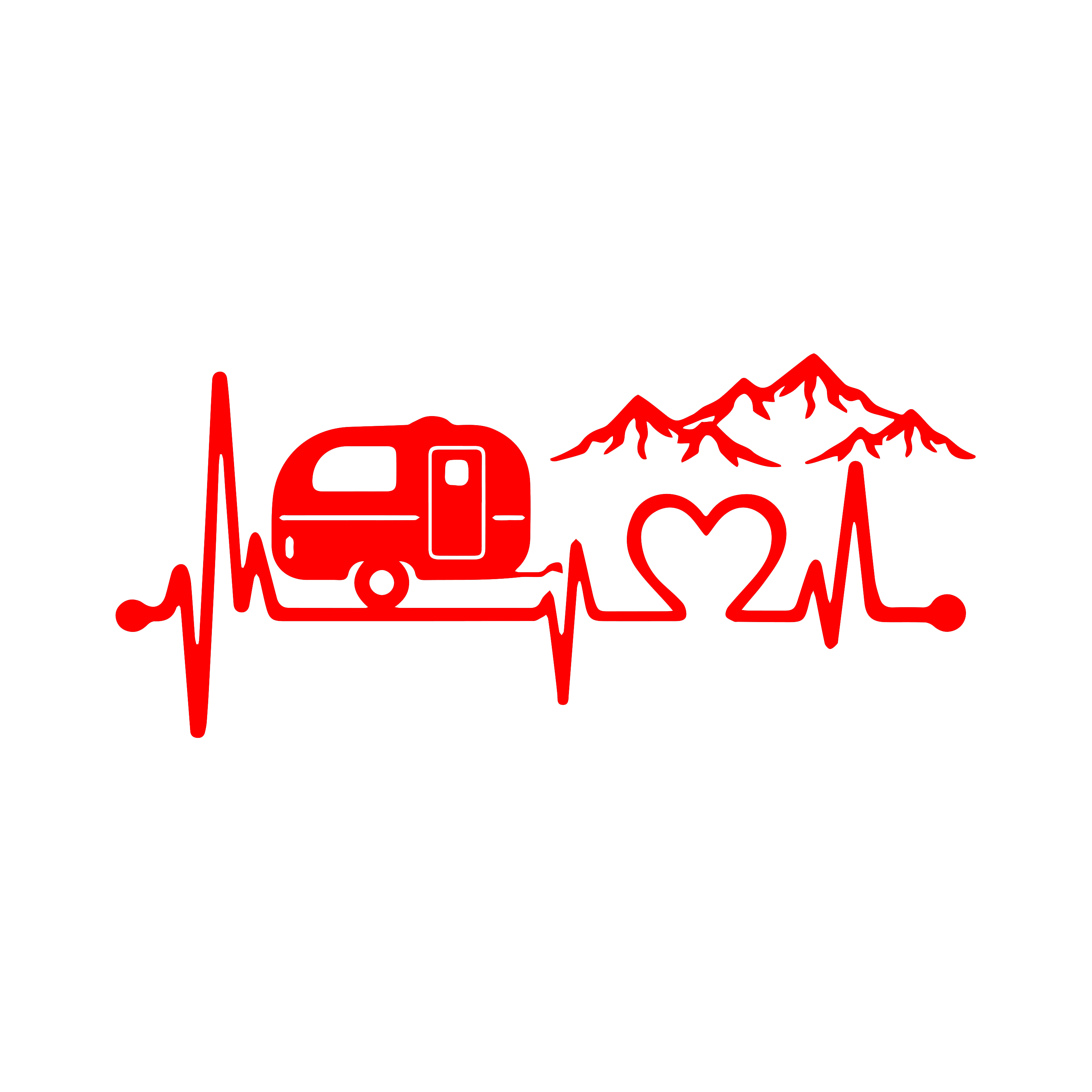Caravan Love Heartbeat Mountai - Car Accessories Lebanon review and price