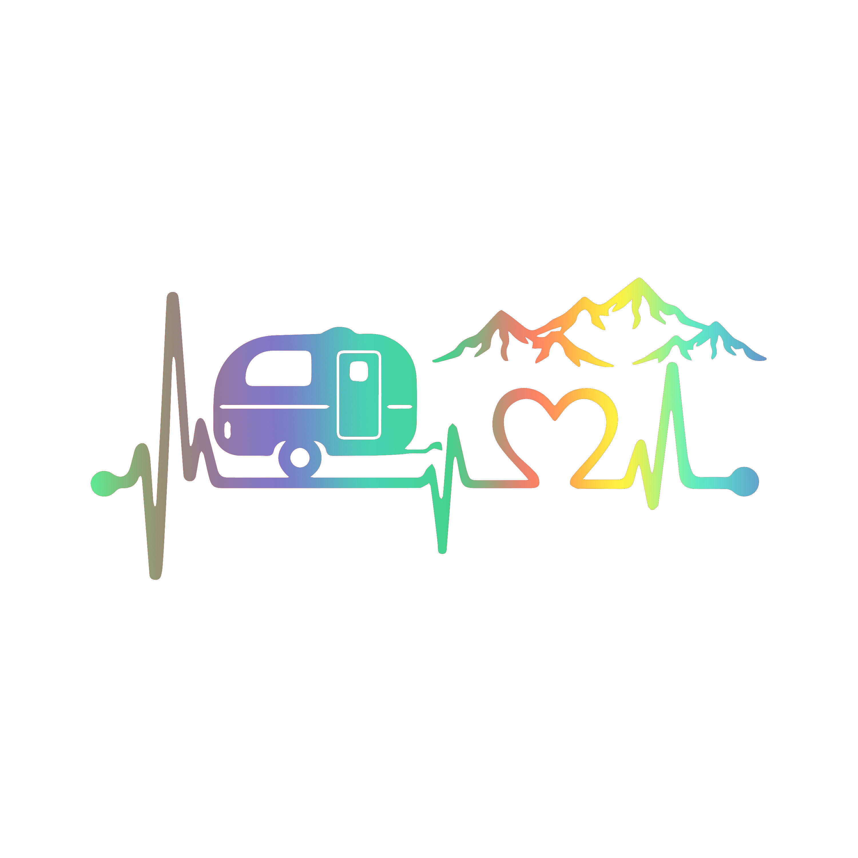 Caravan Love Heartbeat Mountai - Car Accessories Lebanon review and price
