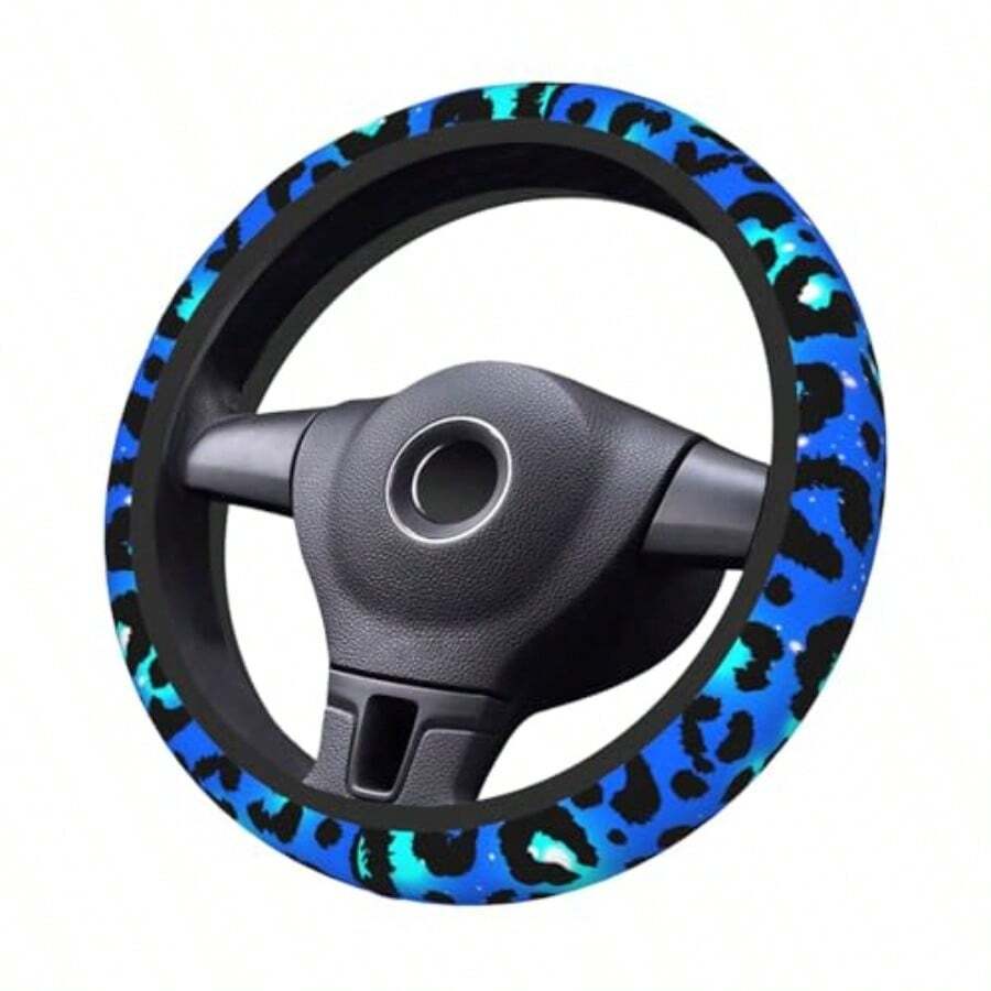Blue Leopard Print Steering Wh - Car Accessories For Steering Wheel review and price
