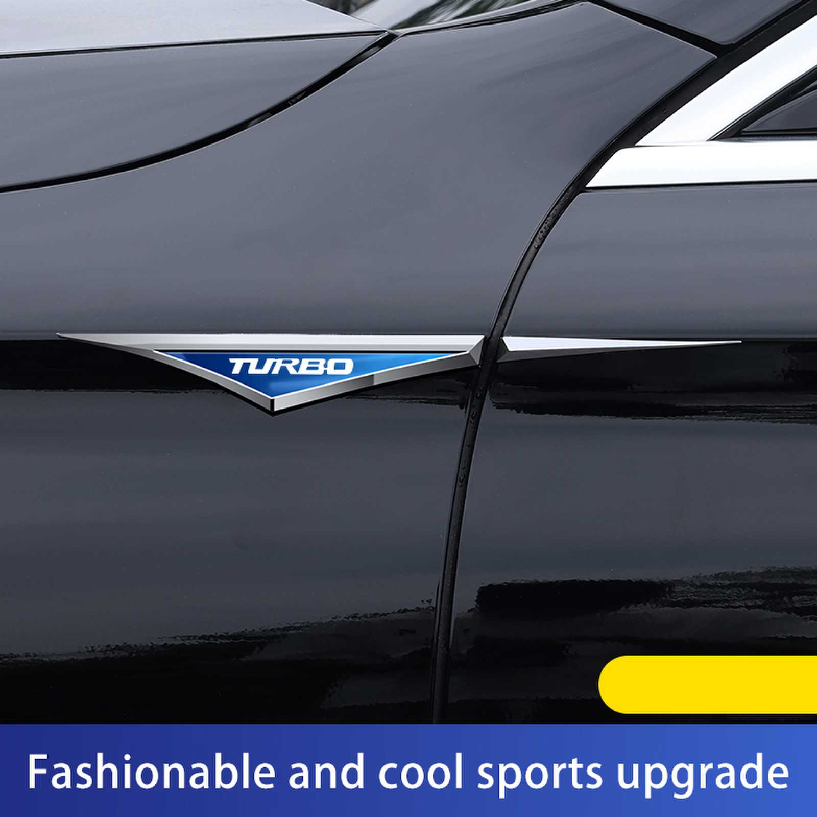 New Fashion Turbo Logo Car Met - Car Accessories Logo review and price