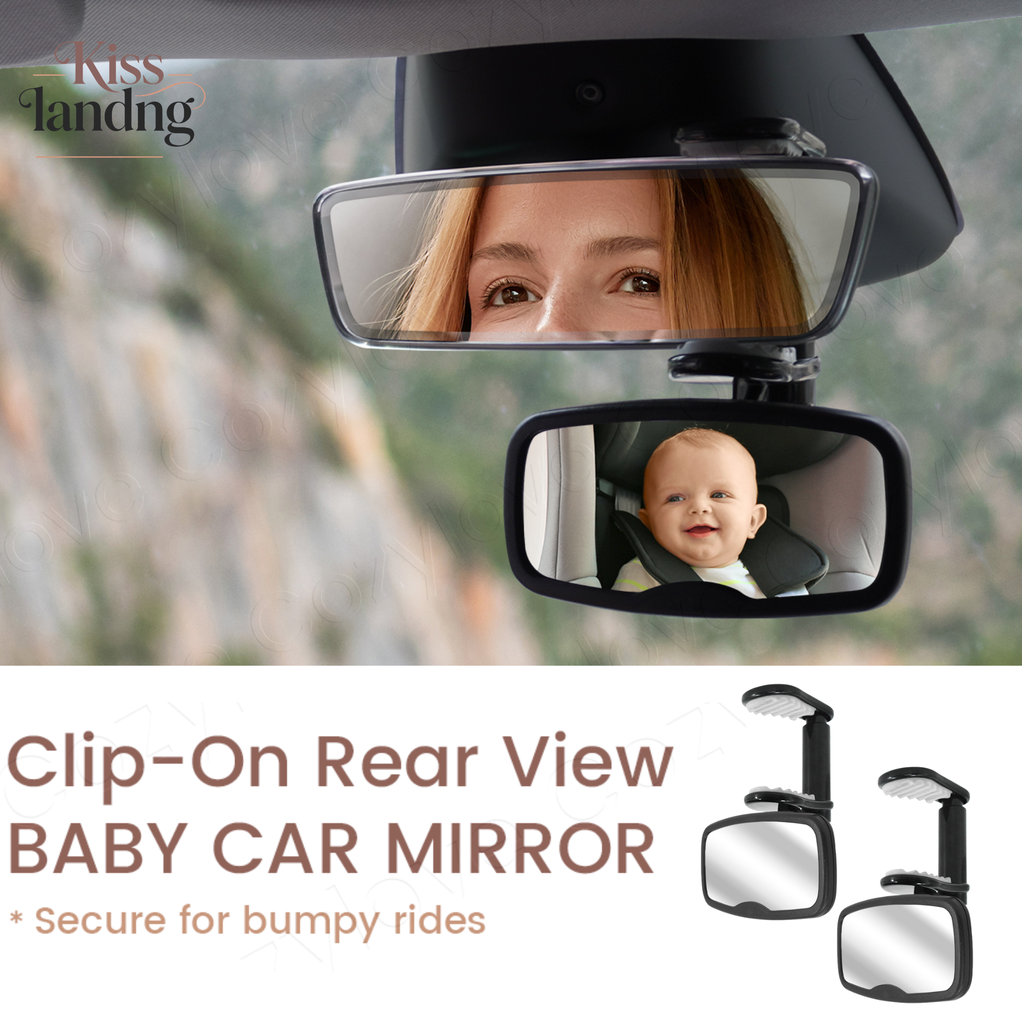 1PC & 2PC Clip-On Baby Car Mir - Car Blind Spot Mirror review and price