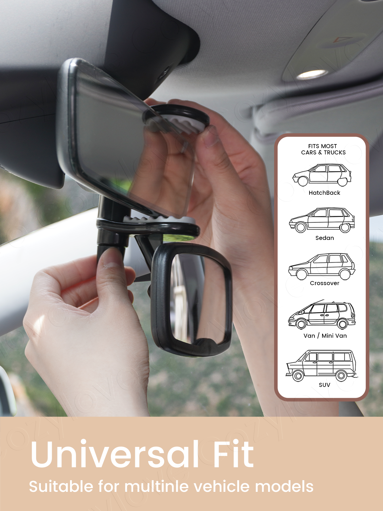 1PC & 2PC Clip-On Baby Car Mir - Car Blind Spot Mirror review and price