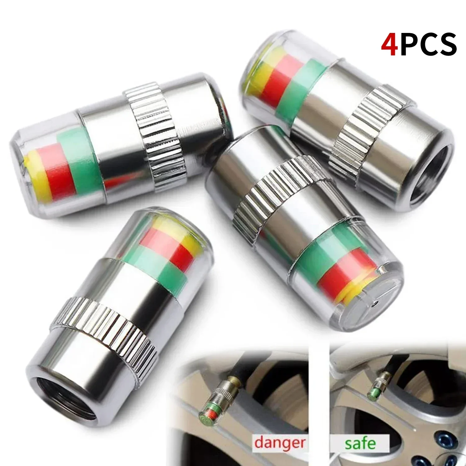 4/8PCS Car Tire Valve Caps wit - Tire Pressure Monitor review and price