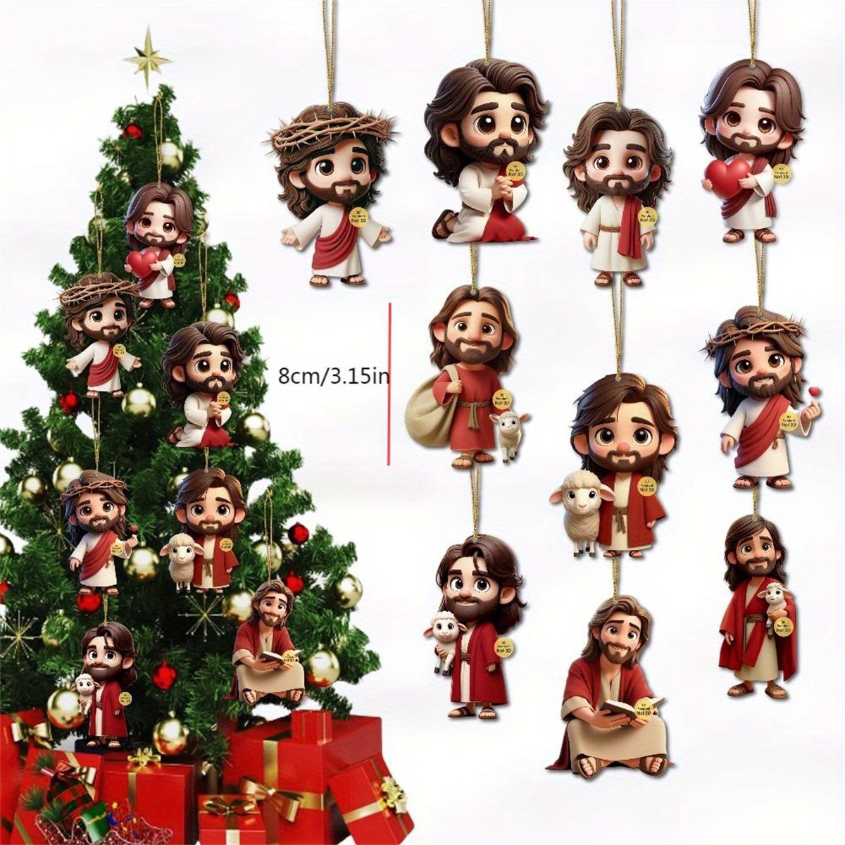 10PCS Jesus Car Ornament 2D Ac - Car Blind Spot Mirror review and price