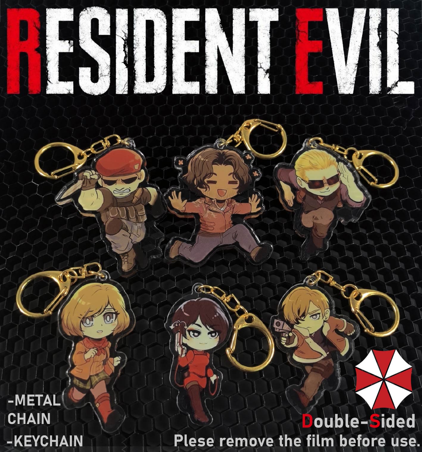 Resident Evil Keychain，Leon，Ad - Car Accessories Etsy review and price