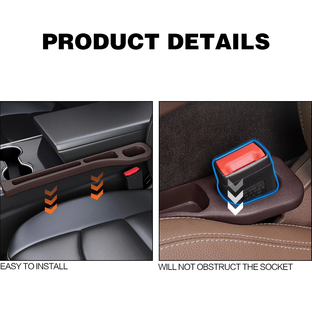 2PCS Car Seat Gap Filler Betwe - Car Accessories Exterior review and price