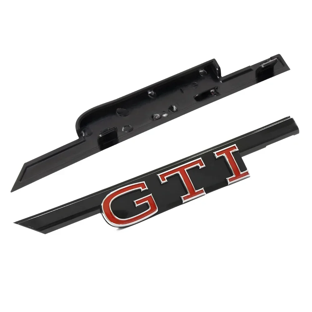 1pc Black/Red 3D ABS GTI lette - Car Accessories Logo review and price