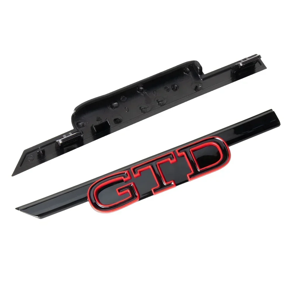 1pc Black/Red 3D ABS GTI lette - Car Accessories Logo review and price