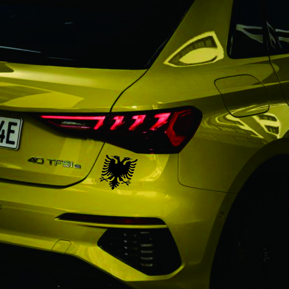 Vinyl Decal Albanian Double He - Car Accessories Lebanon review and price