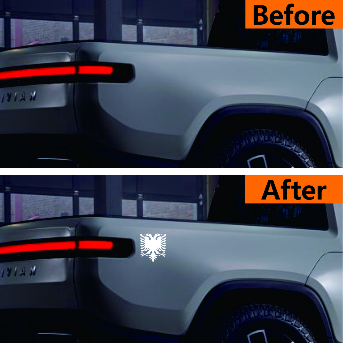 Vinyl Decal Albanian Double He - Car Accessories Lebanon review and price