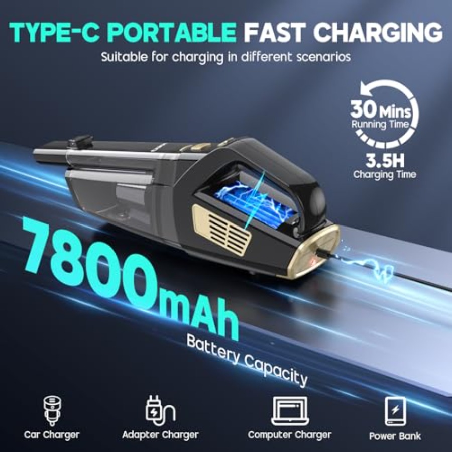 Handheld Vacuum Cordless 15000 - Car Vacuum Cleaner review and price